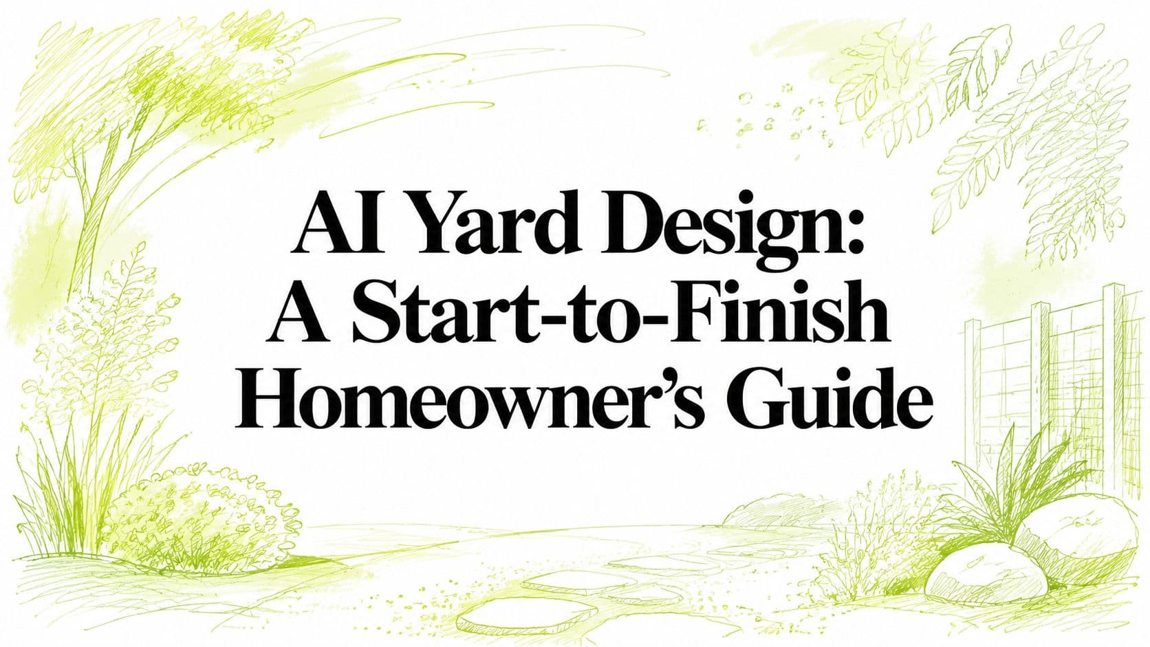AI Yard Design: A Start-to-Finish Homeowner's Guide