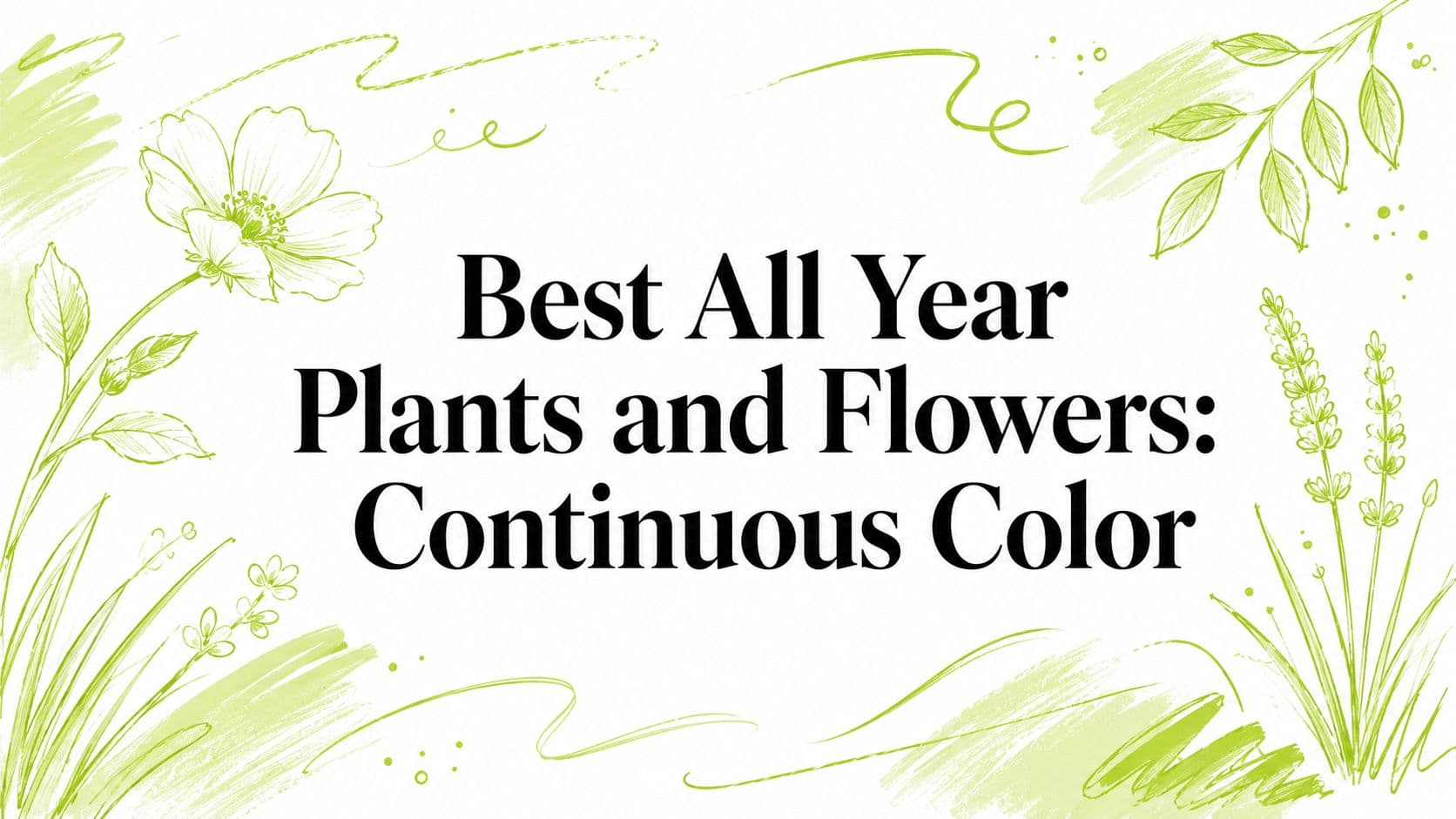 Best All Year Plants and Flowers: Continuous Color