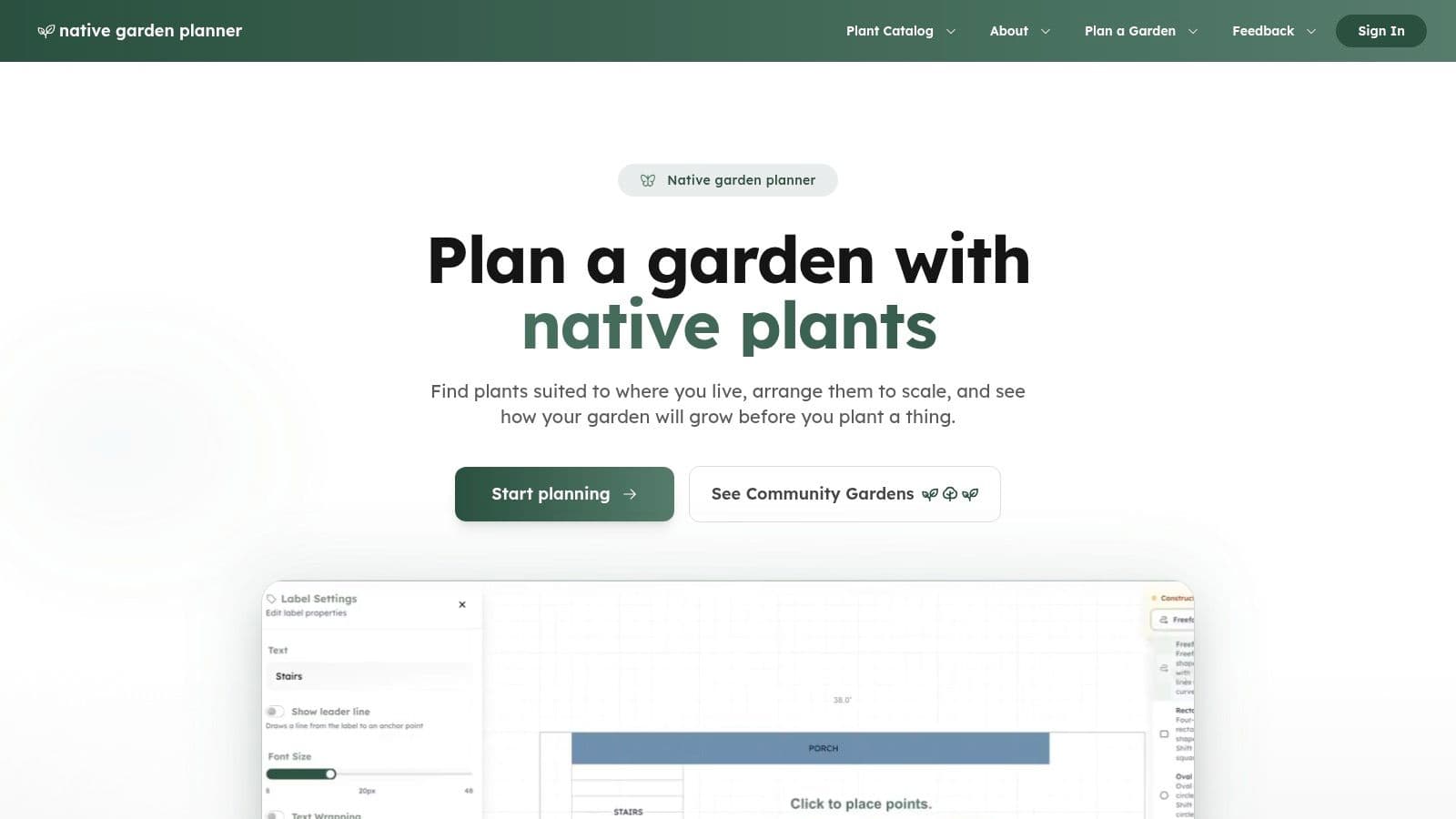 Native Garden Planner