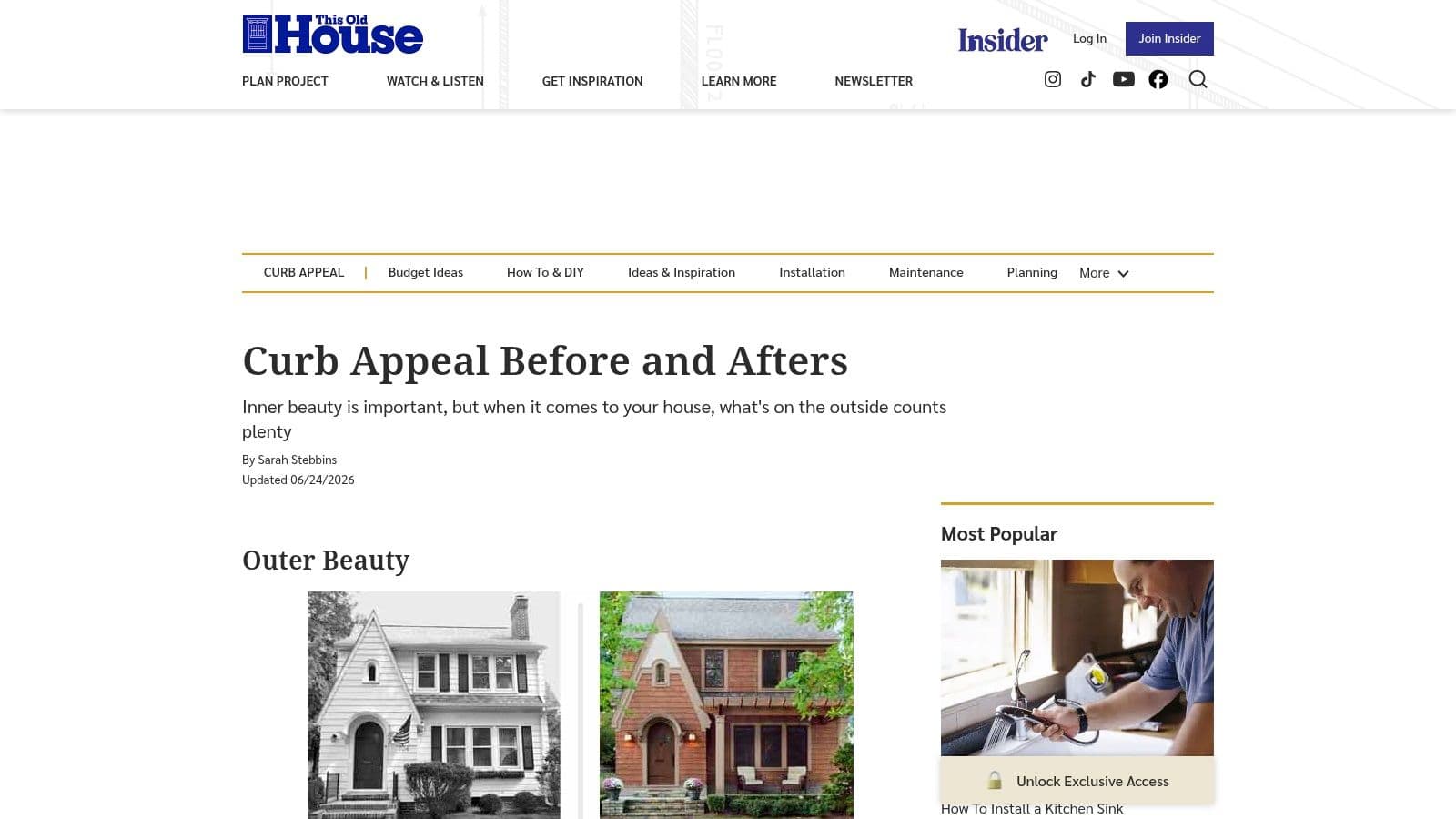 This Old House – Curb Appeal Before and Afters