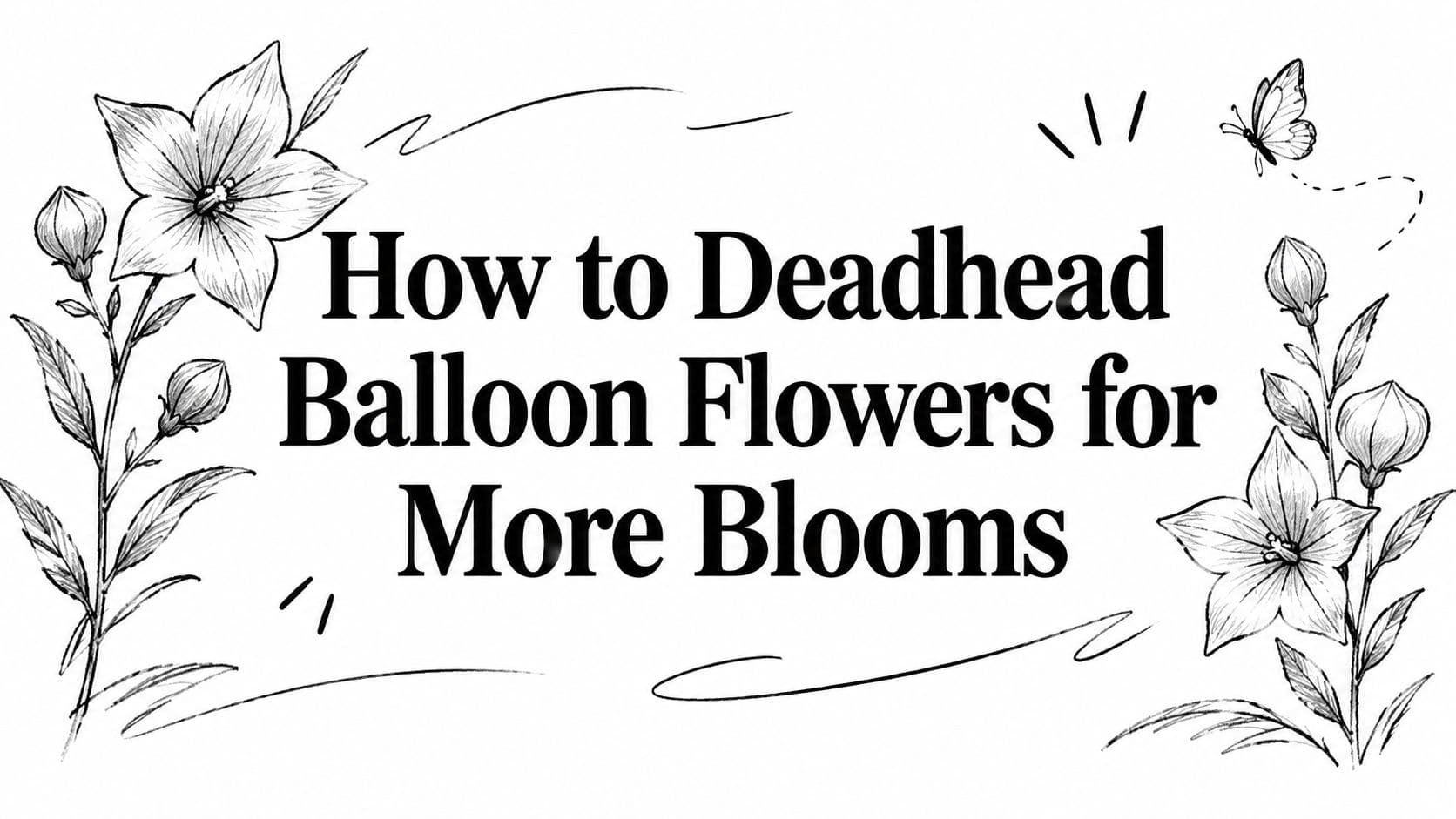 How to Deadhead Balloon Flowers for More Blooms