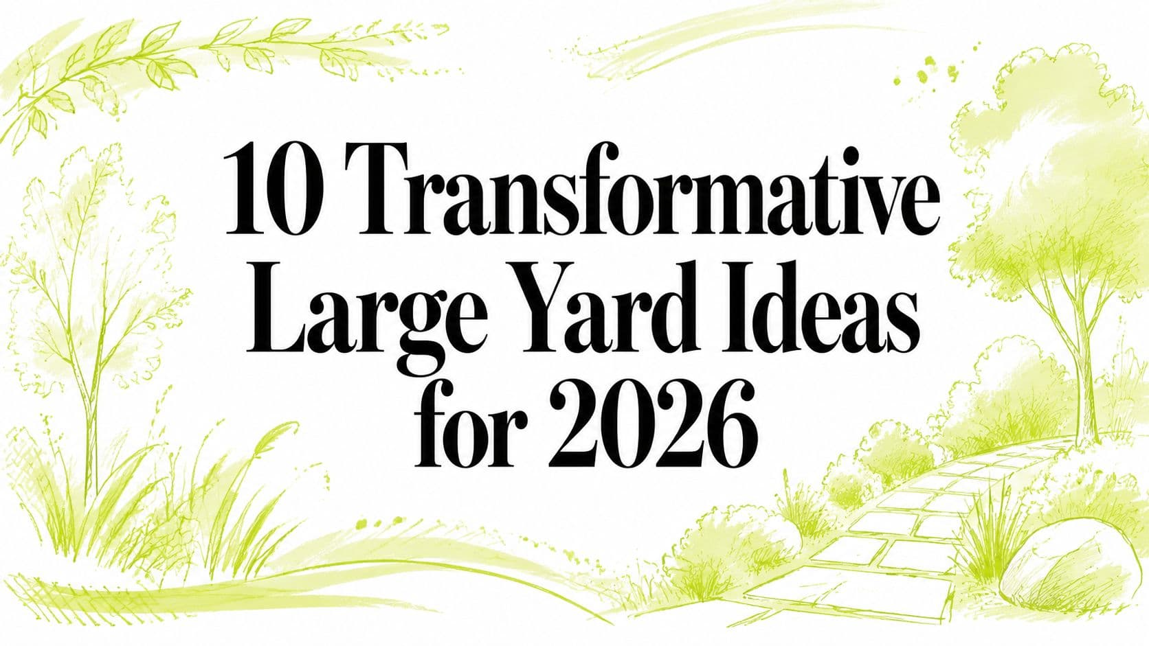 10 Transformative Large Yard Ideas for 2026