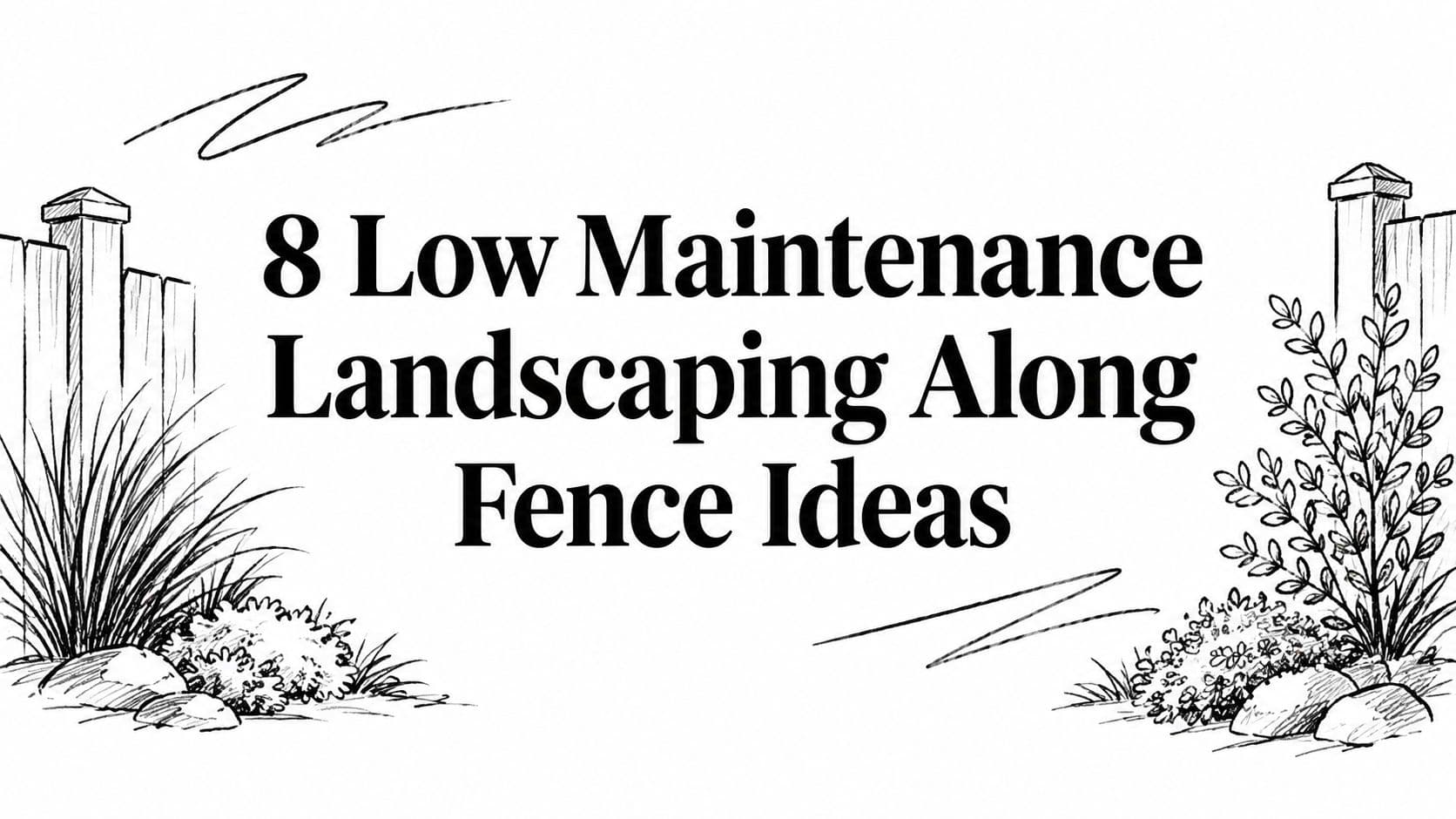 8 Low Maintenance Landscaping Along Fence Ideas