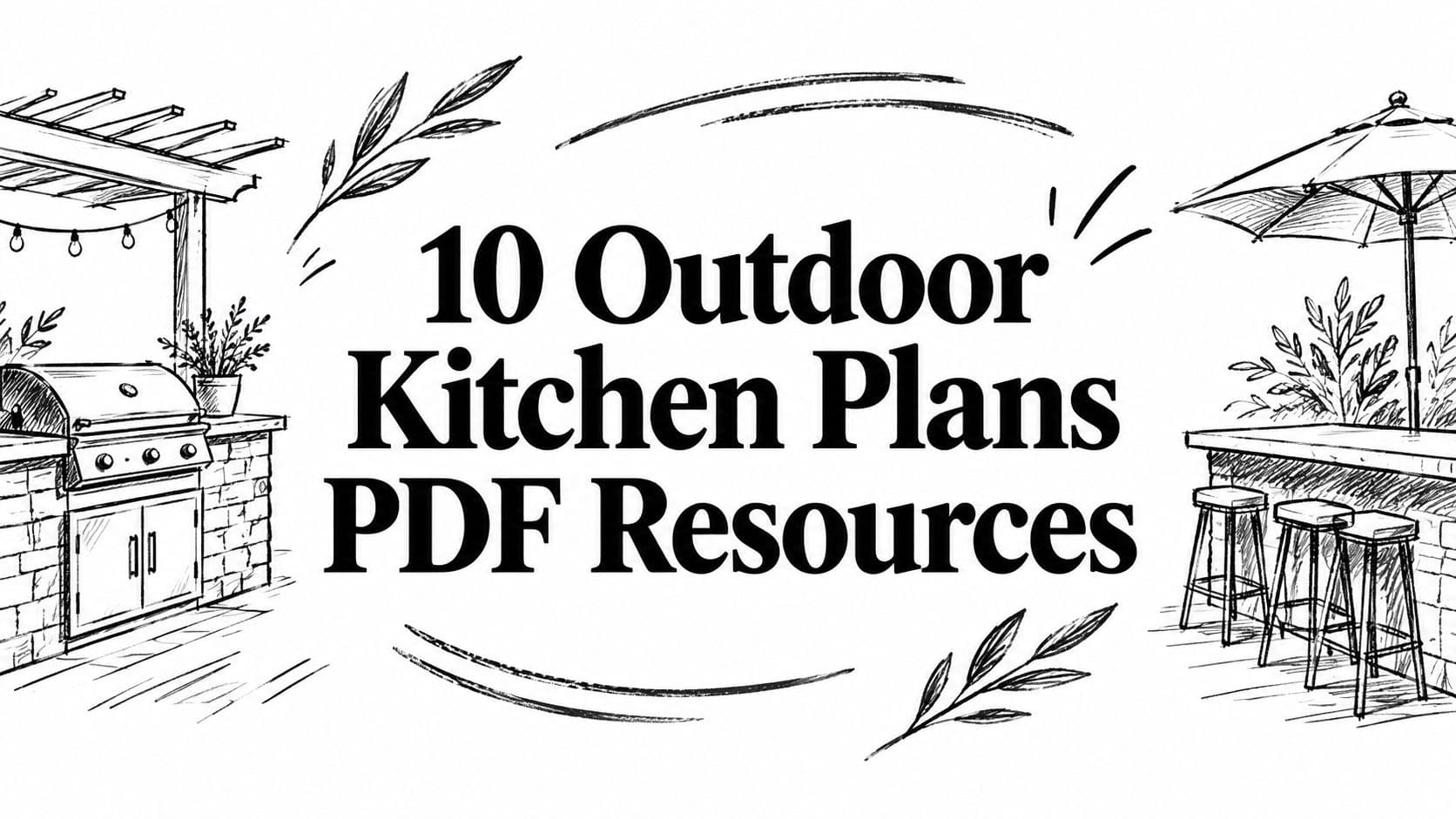 10 Outdoor Kitchen Plans PDF Resources