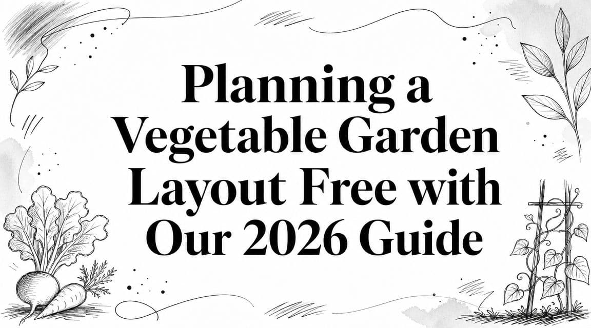 Planning a Vegetable Garden Layout Free with Our 2026 Guide