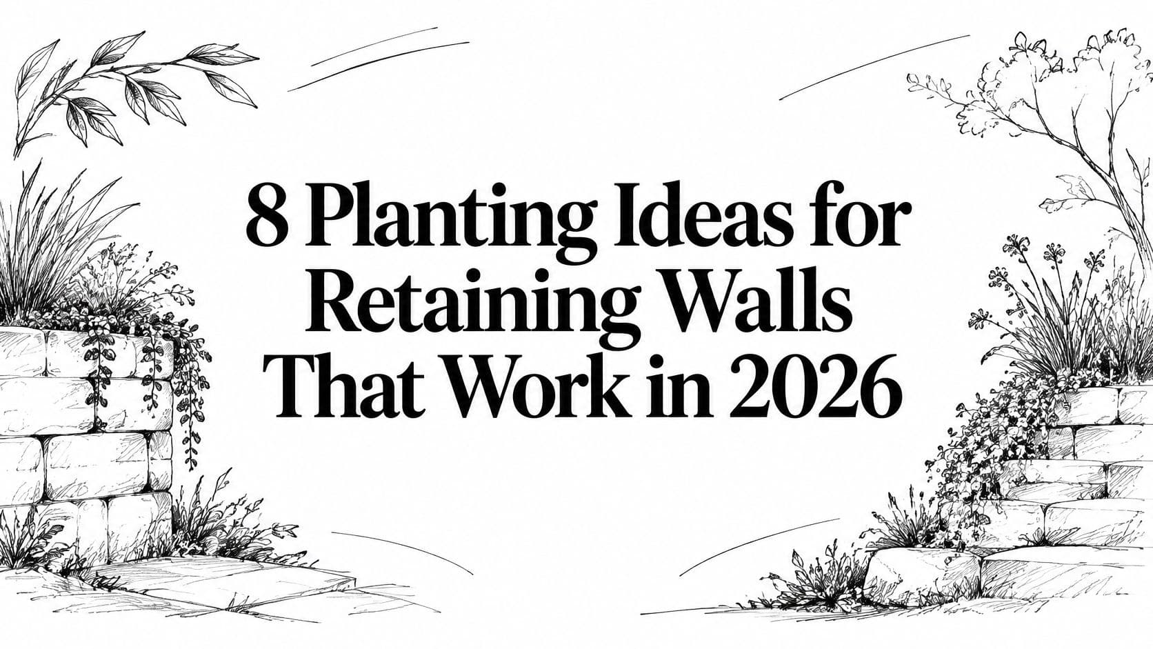 8 Planting Ideas for Retaining Walls That Work in 2026