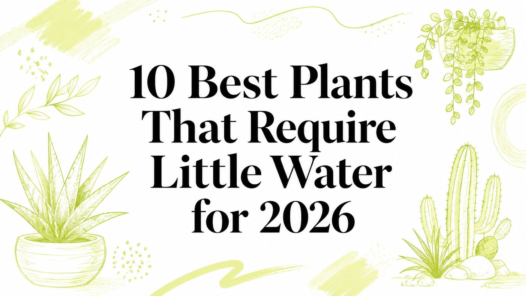 10 Best Plants That Require Little Water for 2026