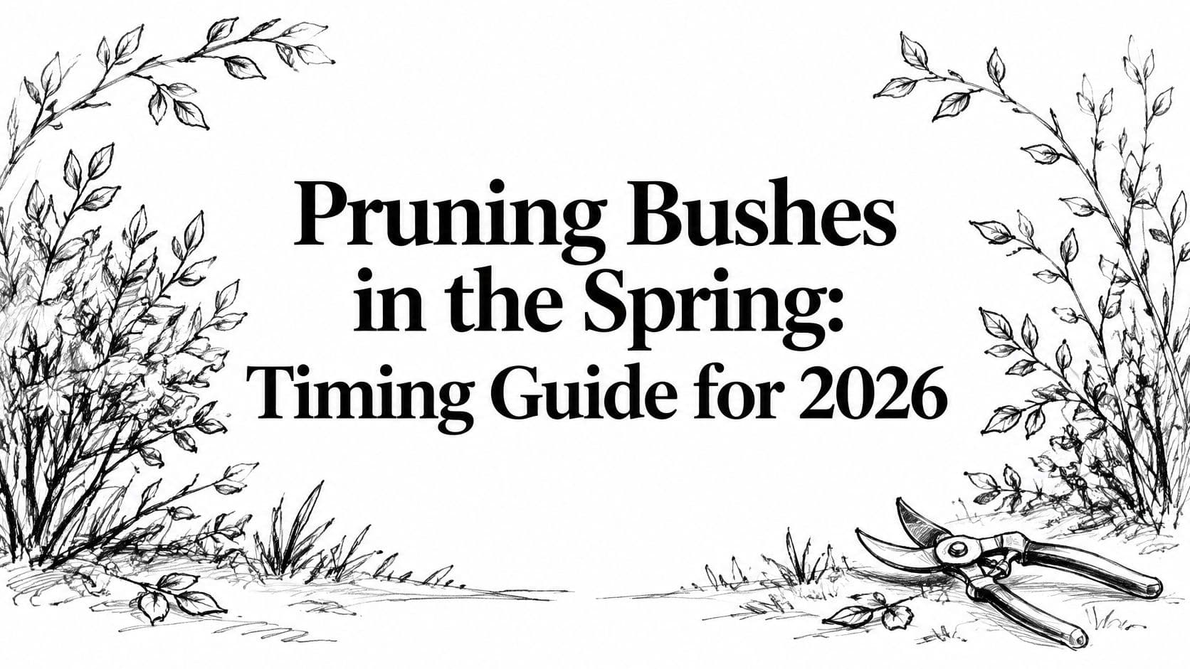 Pruning Bushes in the Spring: Timing Guide for 2026