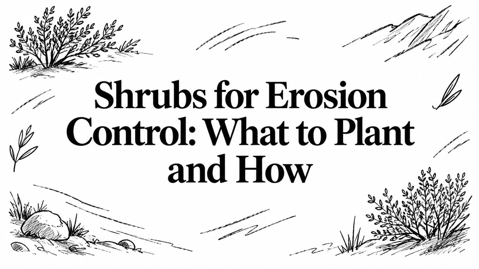 Shrubs for Erosion Control: What to Plant and How