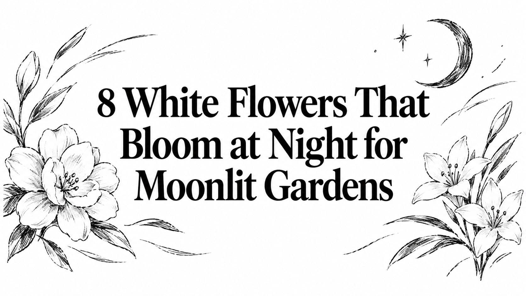 8 White Flowers That Bloom at Night for Moonlit Gardens